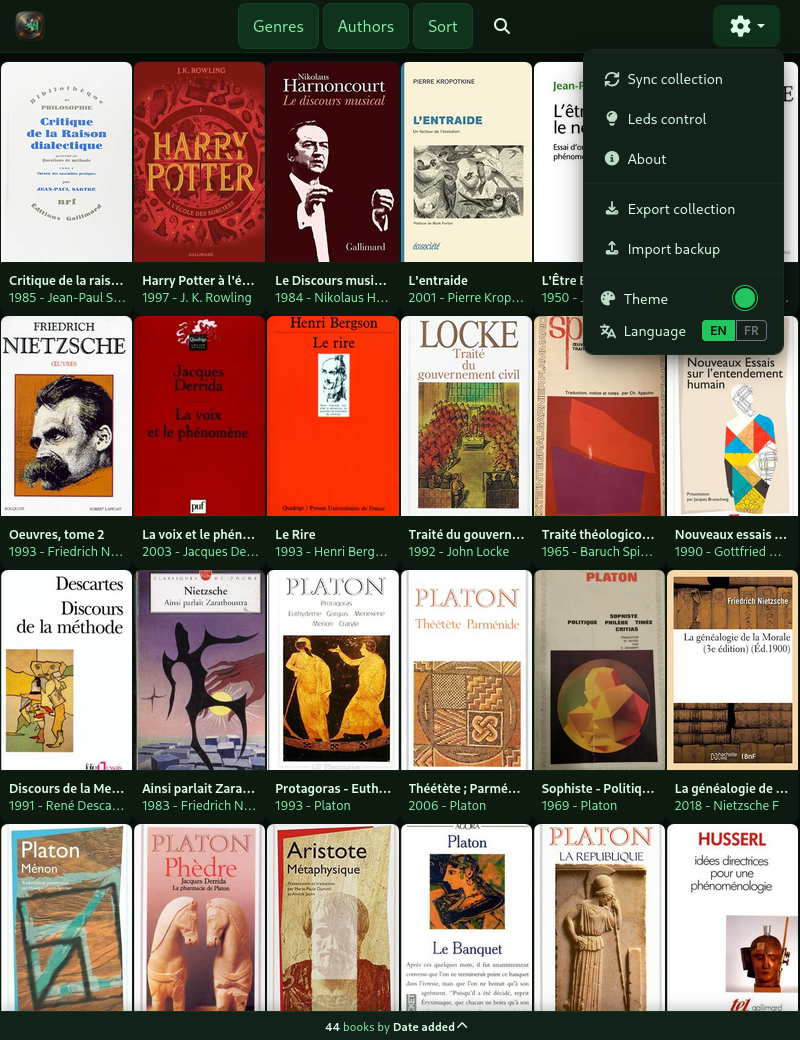 TropoBiblio Interface Preview